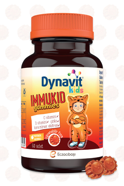 Dynavit Kids İmmukid Gummies 60 Adet Portakallı Çi