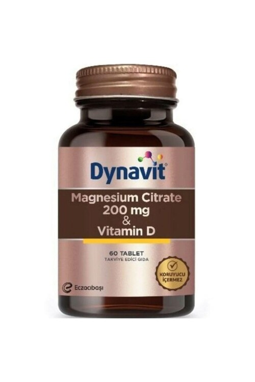 Dynavit - Dynavit Magnesium Citrate 200 Mg & Vitamin D 60 Ta