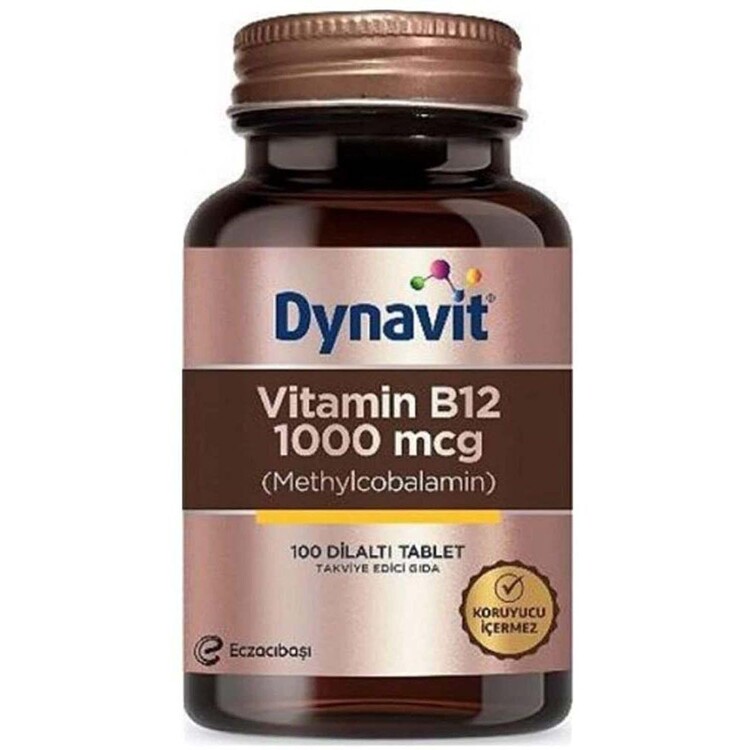 Dynavit - Dynavit Vitamin B12 1000 Mcg 100 Tablet