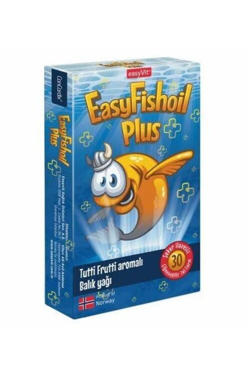 Easyvit Easyfishoil Plus Tutti Frutti Çiğnenebilir