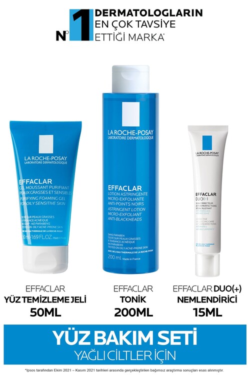 La Roche Posay - Effaclar Yağlı/Akneli Ciltler İçin Pürüzsüzleştirmeye Yardımcı Bakım Seti ST01409