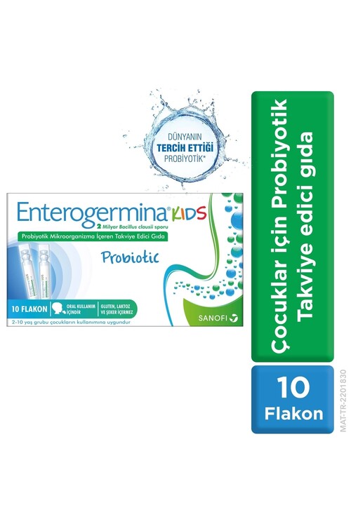 Enterogermina - Enterogermina Kids 10 Flakon 2 Milyar Bacillus Cla