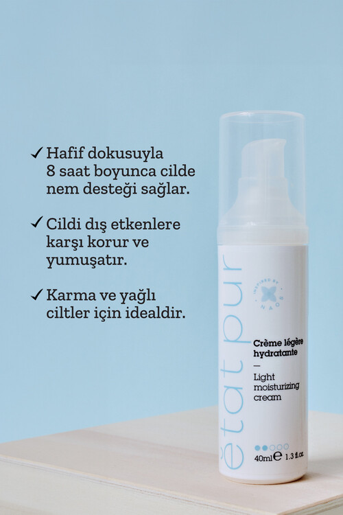 Etat Pur Light Moisturizing Cream Hafif Dokulu Seb