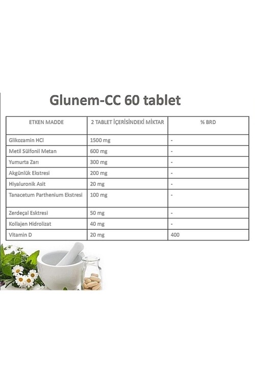 Glunem-cc 60 Glikozamin/Glucosamine Multivitamin T