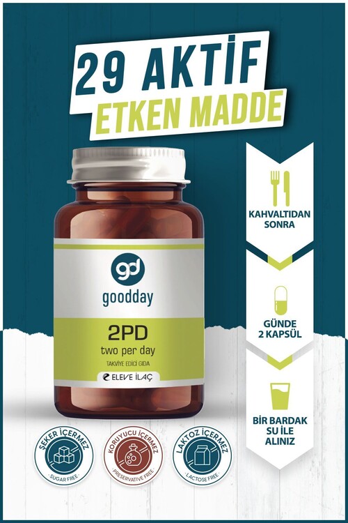 Goodday 2pd Two Per Day Multi Vitamin 60 Kapsül 29