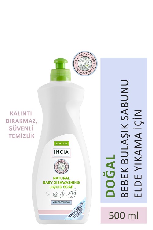 Incia - Incia %100 Doğal Bebek Bulaşık Sabunu 500ml