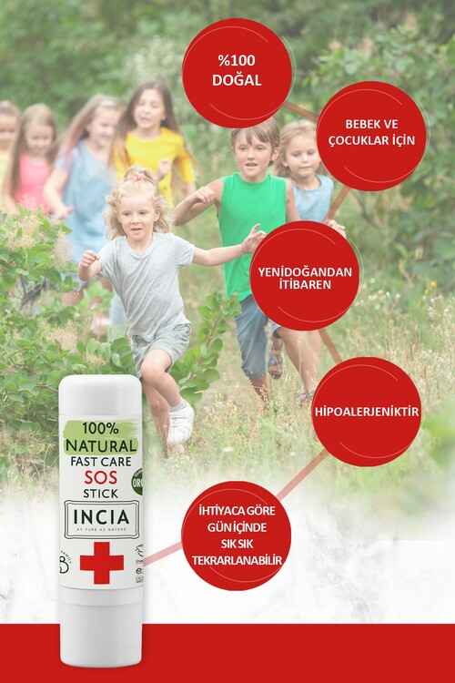 Incia %100 Doğal Sos Stick Anlık Yatıştırıcı 6gr