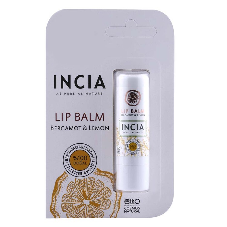Incia - Incia Bergamot & Limonlu Dudak Besleyici Lip Balm 