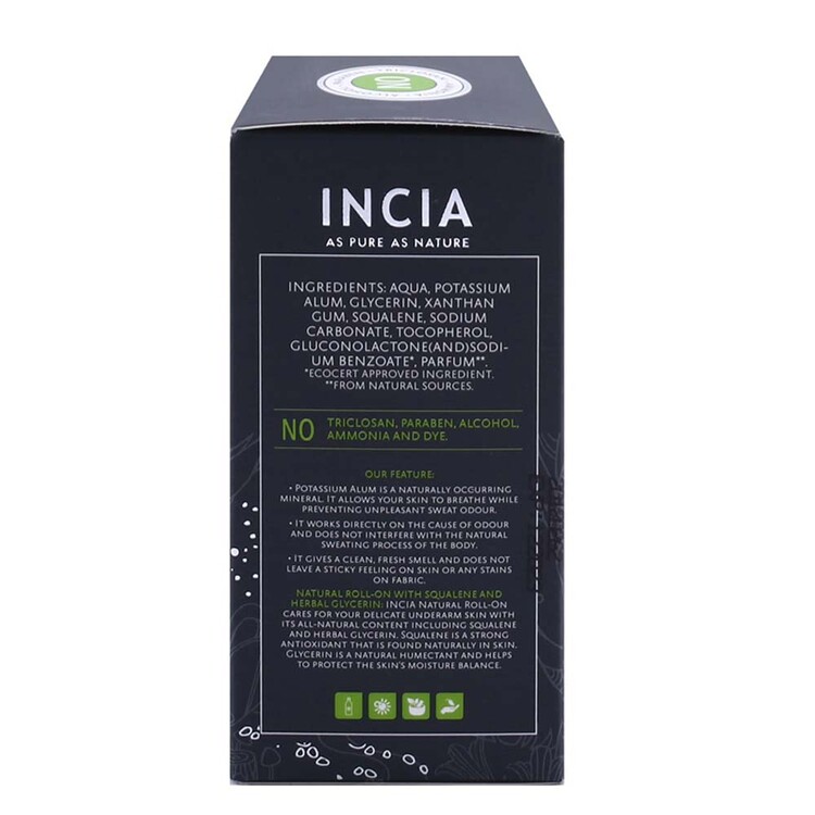 Incia Doğal Roll-On Deodorant Erkek 50 ml