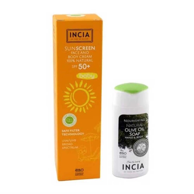 Incia Sun Screen Baby Face and Body Cream SPF50+ 7