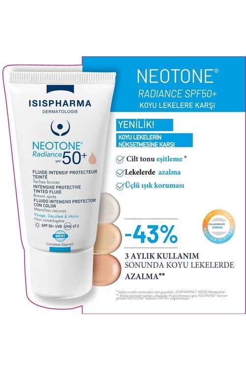 ISIS PHARMA - Isis Pharma Neotone Radiance Spf 50+ Light Tinted 