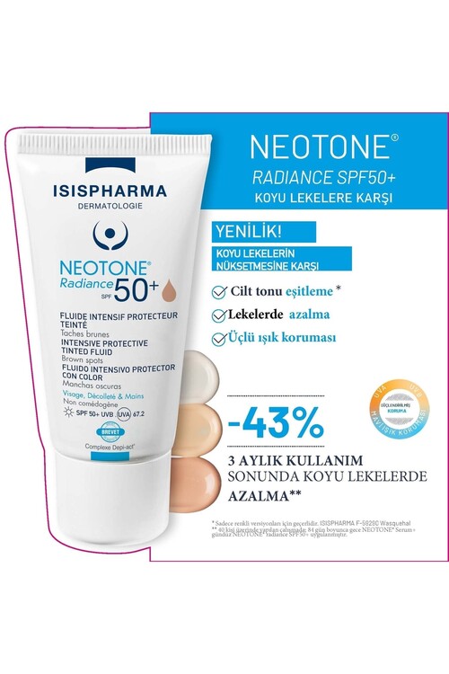 ISIS PHARMA - Isis Pharma Neotone Radiance Spf 50+ Medium Tinted