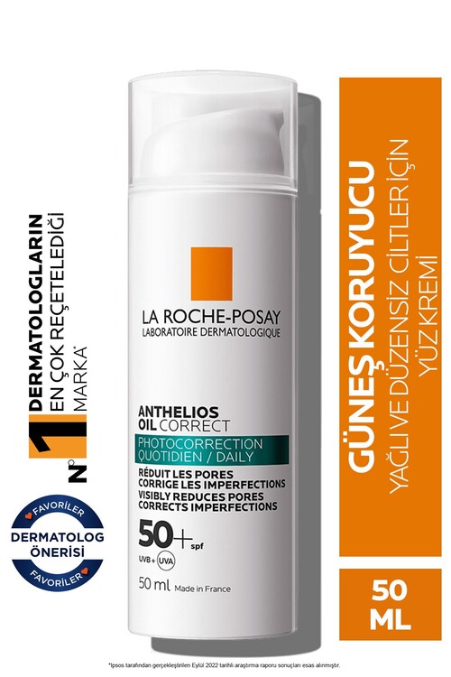 La Roche Posay - La Roche Posay Anthelios Oil Correct Spf+50 Yağlı 