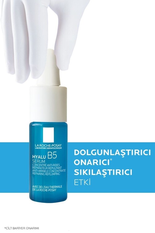 La Roche Posay Hyalu B5 Cilt Serumu Dolgunlaştırıcı & Onarıcı 10 ml Tanışma Boyu + Roller Yüz Masaj Aleti