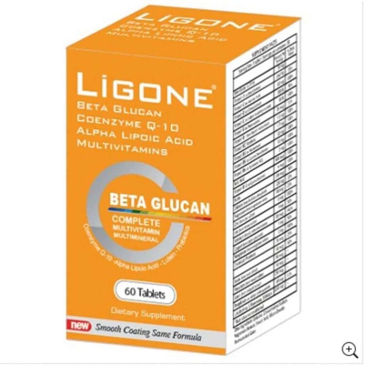 Ligone Beta Glucan Probiotic Multivitamin 60 Table