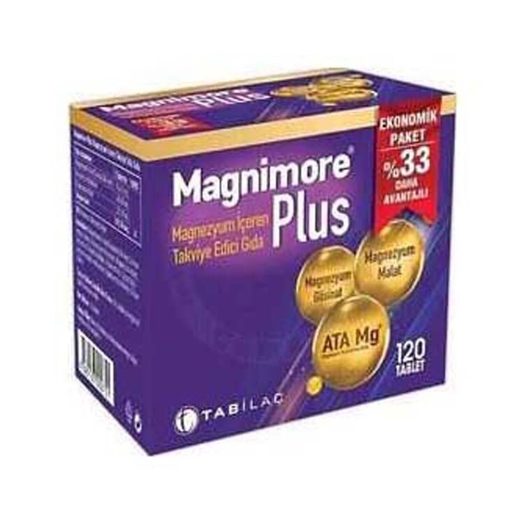TAB İlaç - Magnimore Plus 120 Tablet