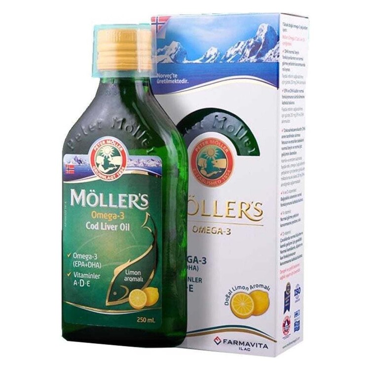 Möllers Omega 3 Limonlu Balık Yağı Şurubu 250 ml