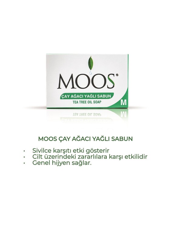 Moos 5'li Doğal Sabun Seti (İyotlu, Papatyalı, Çay Ağacı Yağlı, Gliserinli, Kükürtlü)