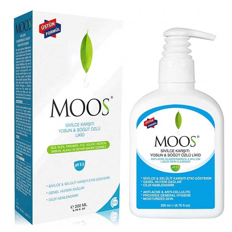 Moos - Moos Sivilce Karşıtı Yosun & Söğüt Özlü Likit 200 