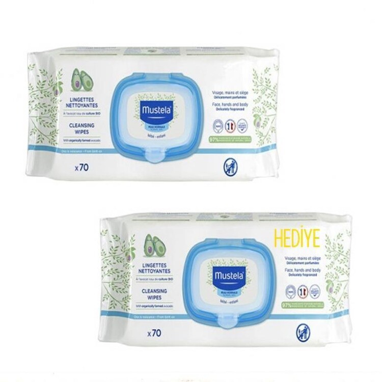 Mustela - Mustela Avocado Cleansing Wipes 70 Wipes (2.si HED