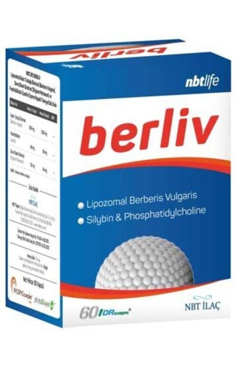 Nbt İlaç - Nbt Life Berliv Lipozamal Berberin 60 Kapsül