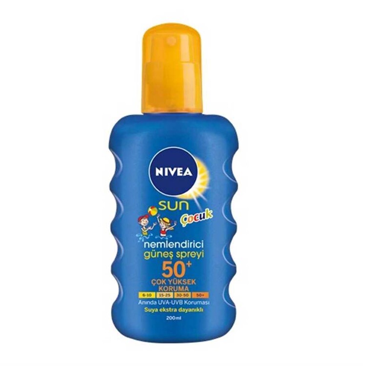 Nivea Sun Çocuk SPF50+ Nemlendirici Güneş Spreyi 2