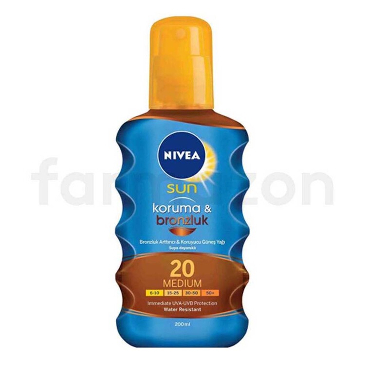 Nivea - Nivea Sun Koruma & Bronzluk Yağ Sprey SPF20 200 ml