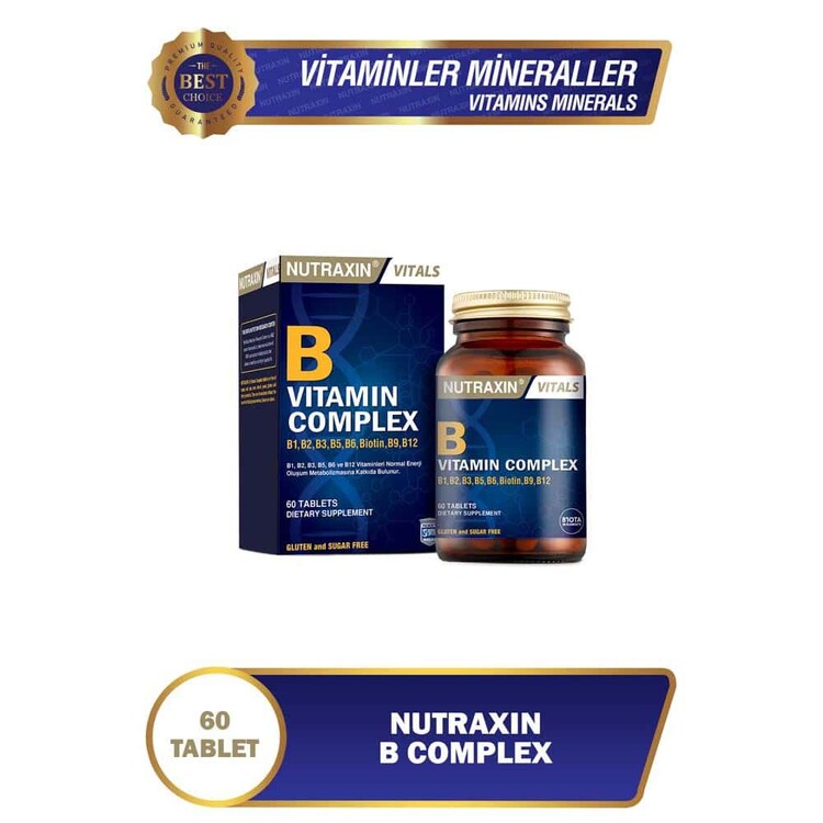 Nutraxin B Vitamin Complex 60 Kapsül