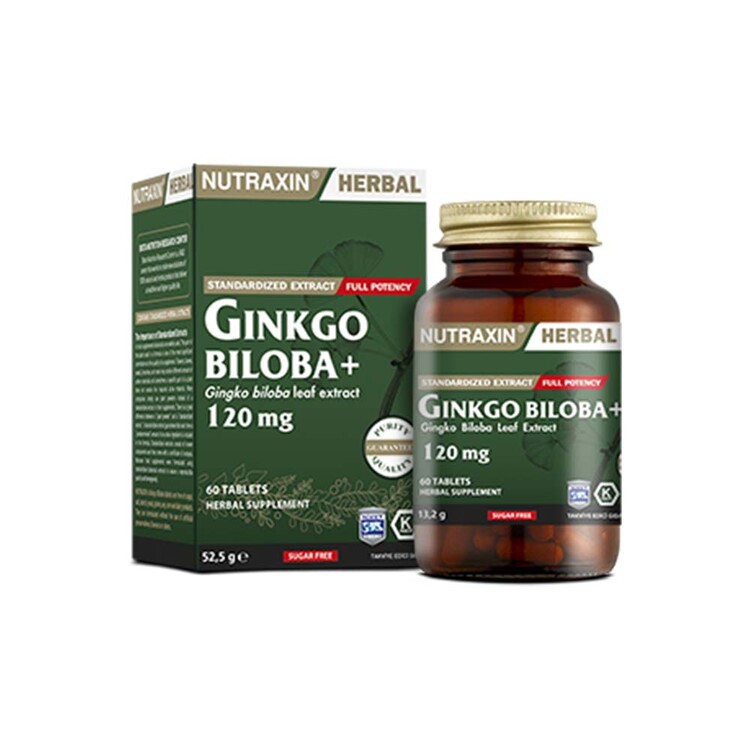 Nutraxin - Nutraxin Ginkgo Biloba 60 Kapsül