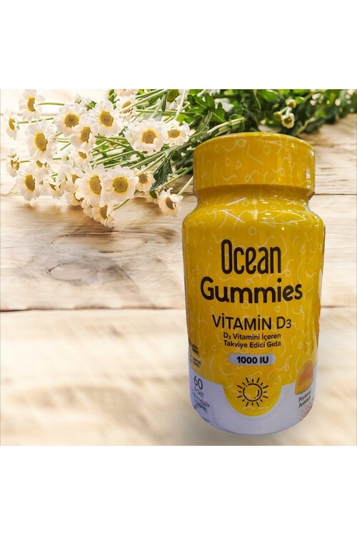 Ocean - Ocean Gummies Vitamin D3 1000IU 60 Çiğnenebilir Po