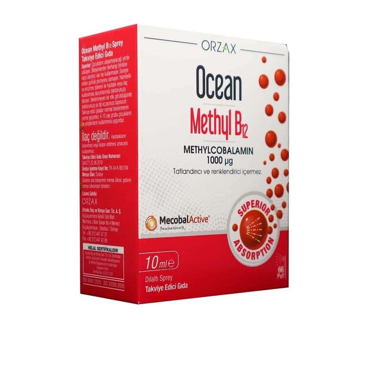 Ocean - Ocean Methyl B12 1000 Mcg 10 mL Sprey