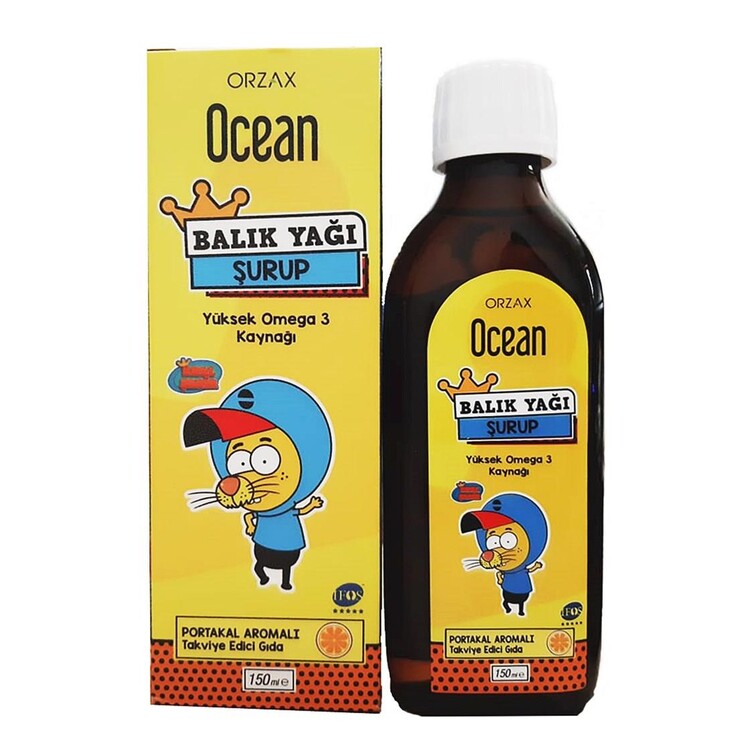 Ocean Omega 3 Portakallı Balık Yağı Şurubu 150 ml