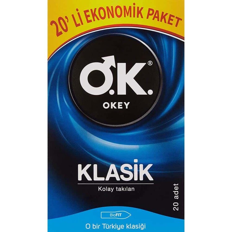 Okey Klasik Prezervatif 20li Ekonomik Paket