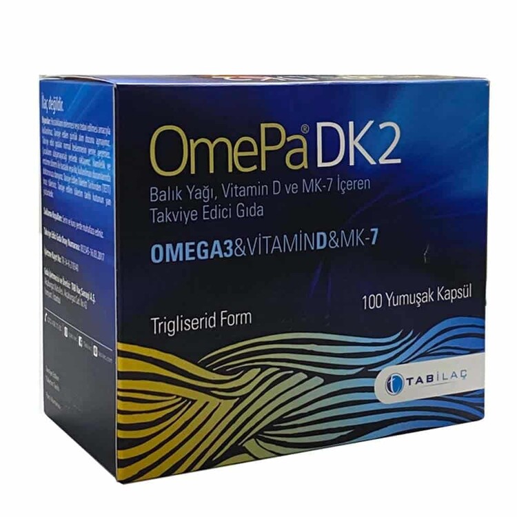 Omepa DK2 Omega 3 & Vitamin D & MENAQ7 100 Yumuşak