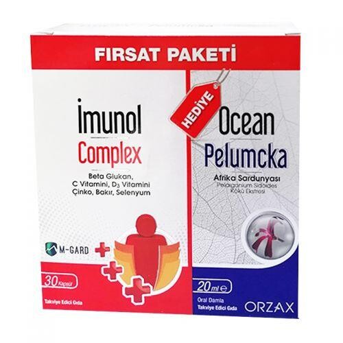 Orzax - Orzax İmunol Complex 30 Kapsül + Ocean Pelumcka 20