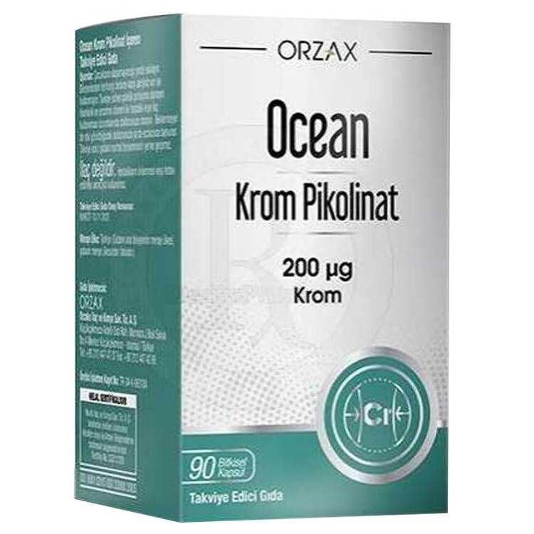 Ocean - Orzax Ocean Krom Pikolinat 90 Bitkisel Kapsül