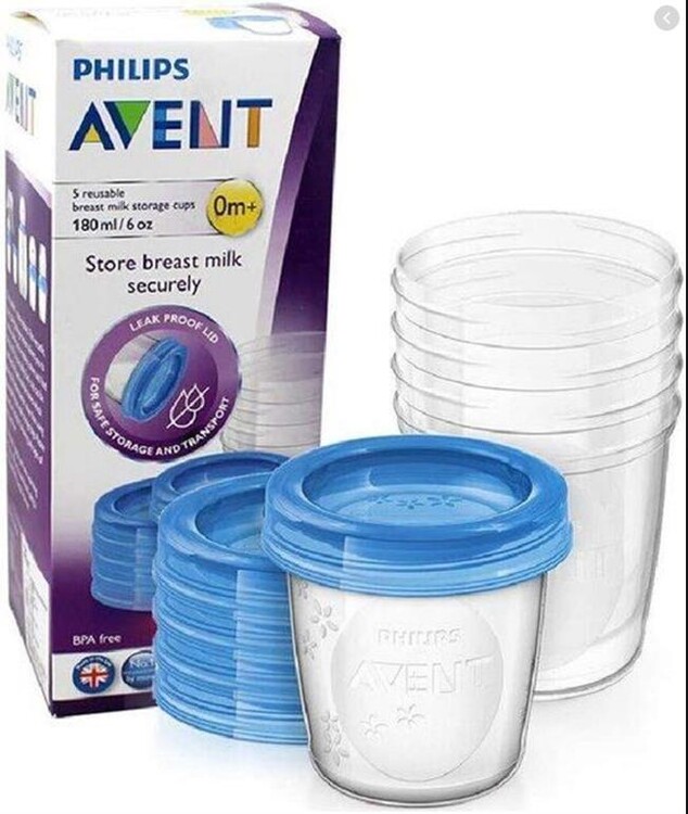 Philips Avent - Philips Avent 5li Süt Saklama Kapları