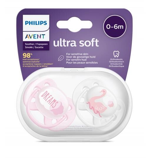 Philips Avent - Philips Avent Ultra Soft Emzik 0-6 Ay Kız