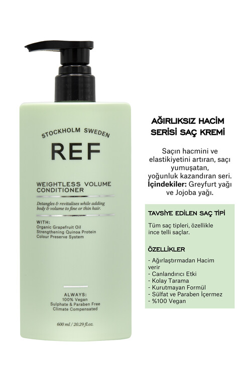 REF STOCKHOLM - Ref Stockholm Weıghtless Volume Condıtıoner 600ml