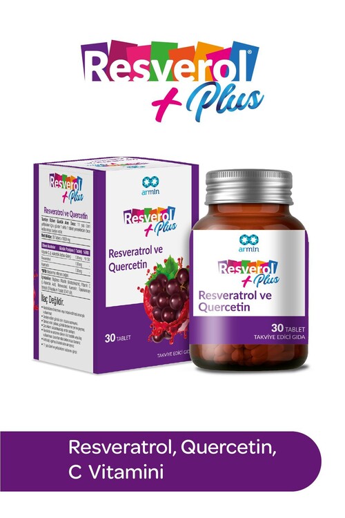 Resverol - Resverol Plus Resveratrol Ve Quercetin Içeren 30 T