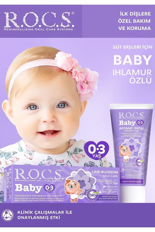 R.O.C.S. - Rocs Baby 0-3 Yaş Diş Macunu Ihlamur Özlü 35 Ml