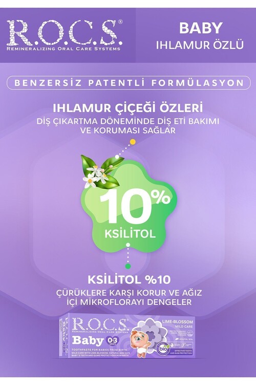 Rocs Baby 0-3 Yaş Diş Macunu Ihlamur Özlü 35 Ml