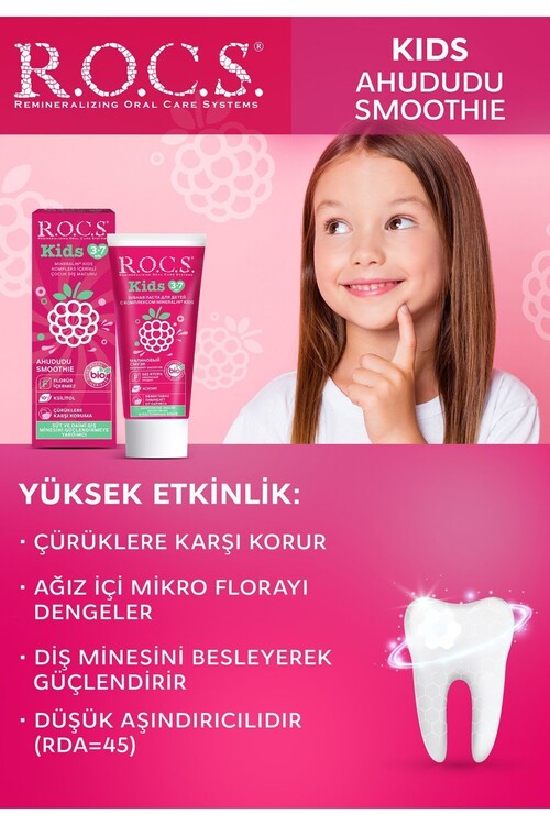 R.o.c.s. Kıds 3-7 Yaş Ahududu Smoothıe Tadında Flo