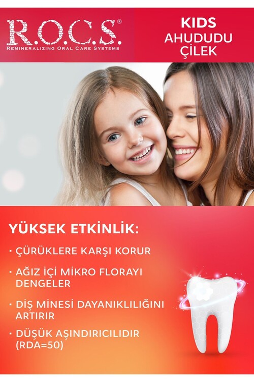 Rocs Kids Yaz Esintisi Ahududu& Çilek Diş Macunu 4