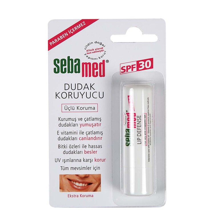 Sebamed - Sebamed SPF 30 Üçlü Etkili Dudak Kremi 4.8 gr