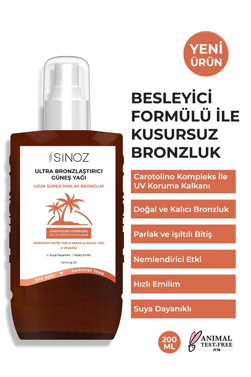 Sinoz - Sinoz Kusursuz Bronzlaştırıcı Güneş Yağı Spreyi 20