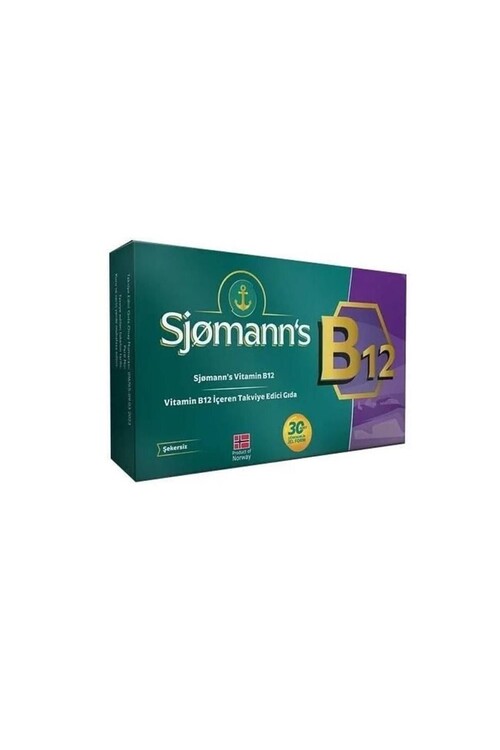 Sjomanns B12 Çiğnenebilir Jel 30 Tablet