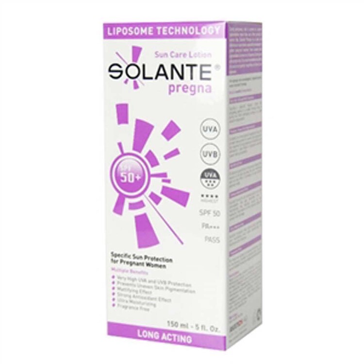 Solante Pregna Hamilelere Özel Güneş Losyonu SPF50