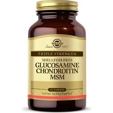 Solgar - Solgar Glucosamine Chondroitin MSM 60 Tablet