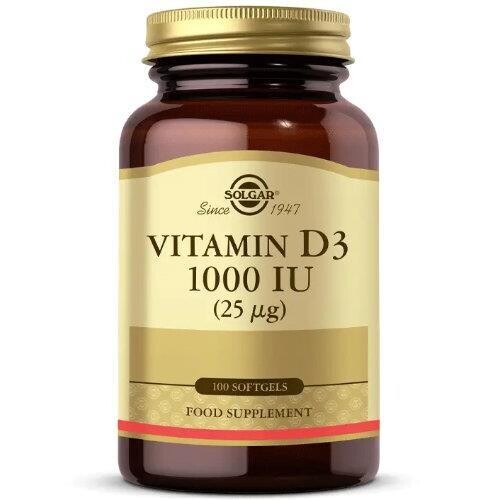 Solgar - Solgar Vitamin D3 1000 IU 100 Kapsül